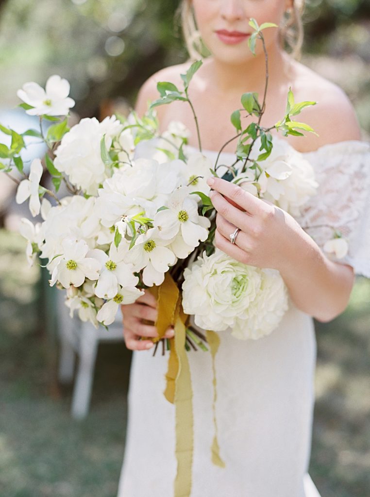 dogwood bouquet | Savannah Wedding Photographer 
| Shauna Veasey Photography | Tybee Island Wedding Chapel | Tybee Wedding Savannah Inspiration Shoot