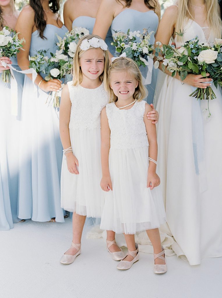 flower girls in white | The Temple House Wedding in Miami, South Beach | Shauna Veasey Photography