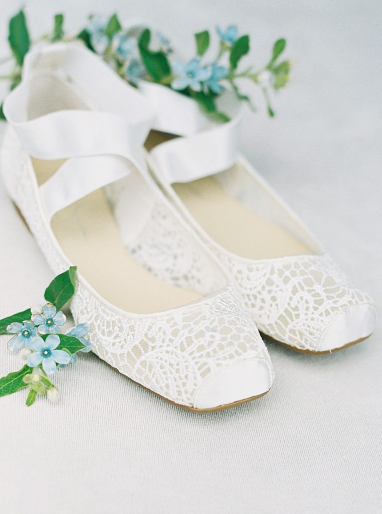 ballerina style bridal shoes The Temple House Wedding in Miami, South Beach | Shauna Veasey Photography