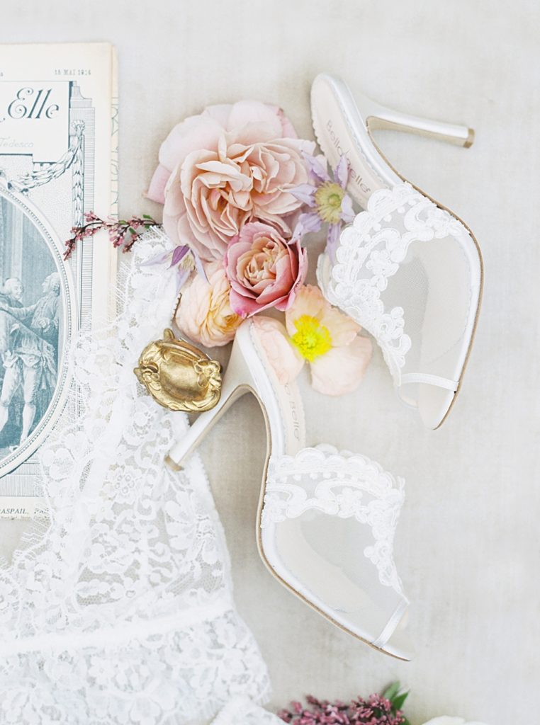 lace bella belle wedding bridal shoes | Nashville Wedding Photographer | Shauna Veasey Photography | Nashville Film Photographer