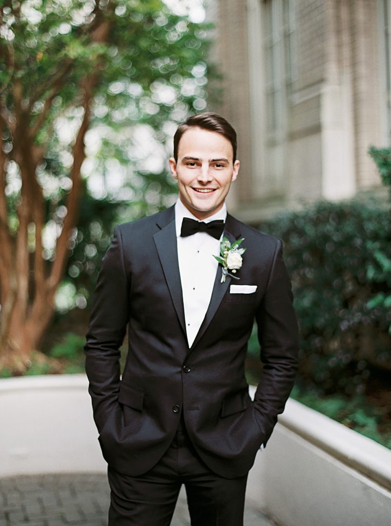 groom portrait | Atlanta Georgia Wedding at The Georgian Terrace | Shauna Veasey Photography