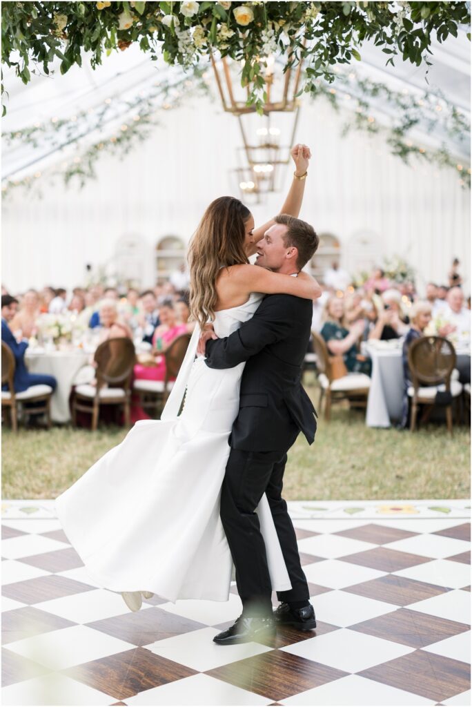 Jekyll Island Wedding with tented reception