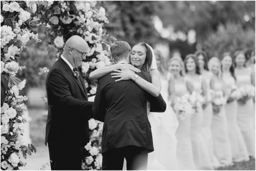 sunken garden ceremony at crane cottage in Jekyll Island